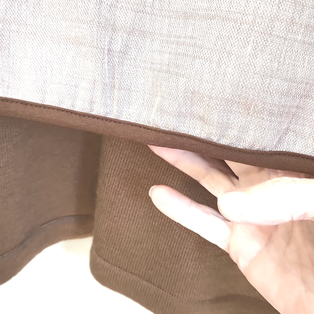 Aoyidao, Women's L Medium Brown Jerse Sleeves, Linen Fabric w Design Front/Back - Picture 4 of 8